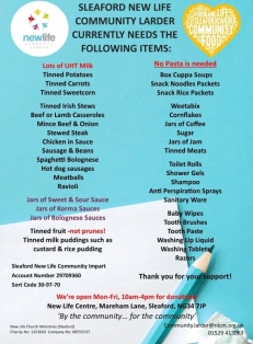 Sleaford food bank